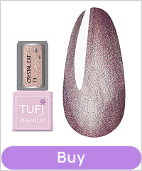Gel polish TUFI profi PREMIUM Crystal Cat 13 Pink Opal 8 ml